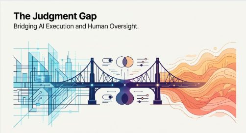 The Judgment Gap — bridging AI execution and human oversight, article cover